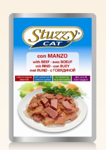Vlažna hrana za mačke Stuzzy Cat preliv govedina 85gr